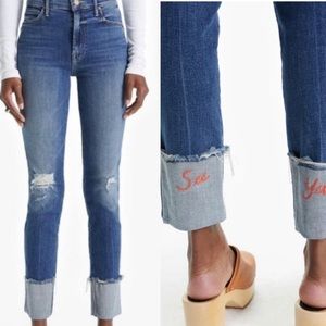 Mother Pony Boy Chew Jeans Cuffed "See ya" size 27